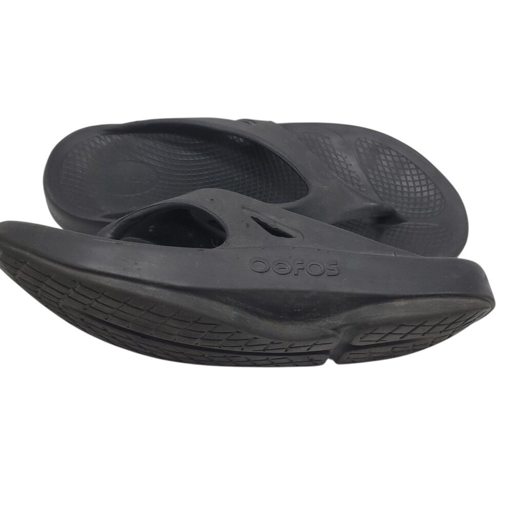 Oofos Ooriginal Thong Sandals Black EU 42 M9 W11 Lightweight & Cushioning - Picture 8 of 12